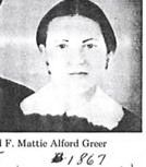 Martha Frances <I>Alford</I> Greer 