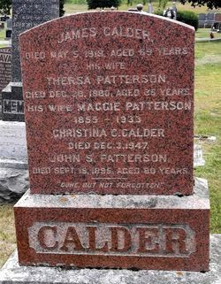 Thersa Jane “Thirza” <I>Patterson</I> Calder 