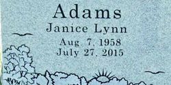 Janice Lynn <I>Young</I> Adams 