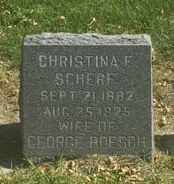 Christina F. <I>Scherf</I> Roesch 
