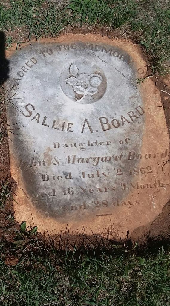 Sallie Board Gravesite