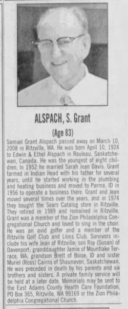 Samuel Grant Alspach 