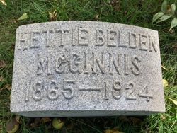 Hester “Hettie” <I>Belden</I> McGinnis 