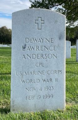 Corp DeWayne Lawrence Anderson 