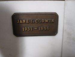 Jane I <I>Ianson</I> Corwin 