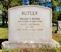 Alice I <I>Leonard</I> Butler 