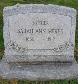 Sarah Ann <I>Boyle</I> McKEE 