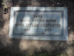Anna <I>Taylor</I> Carpenter 