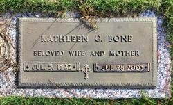 Kathleen Elizabeth <I>Graham</I> Bone 