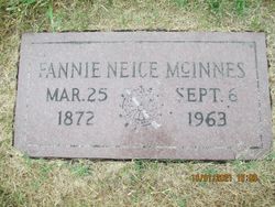 Fannie <I>Neice</I> McInnes 