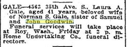 Laura A. <I>Goodwin</I> Gale 