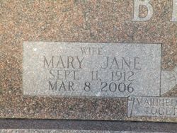 Mary Jane <I>Wilson</I> Bear 