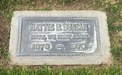 Hattie Belle <I>Lutman</I> Duncan 