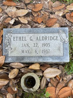 Ethel <I>Gentry</I> Aldridge 