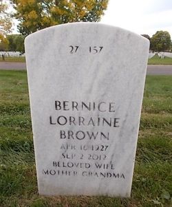 Bernice Lorraine <I>Benedict</I> Brown 
