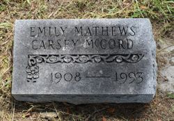 Emily <I>Mathews</I> McCord 