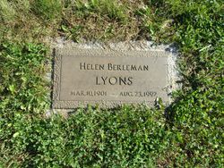 Helen <I>Berleman</I> Lyons 