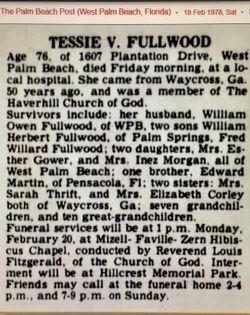 Tessie Viola <I>Martin</I> Fullwood 