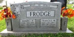 Frances <I>McCleese</I> Frodge 