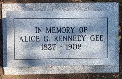Alice <I>Gambill</I> Kennedy Gee 