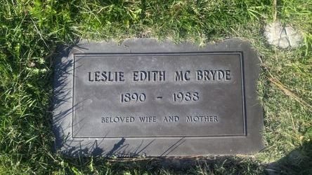 Leslie Edith <I>Torbett</I> McBryde 
