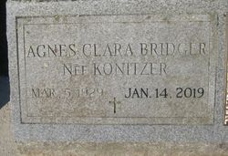 Agnes Clara <I>Konitzer</I> Bridger Bast 