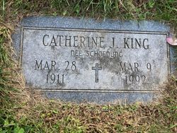Catherine Josephine <I>Schoenung</I> King 