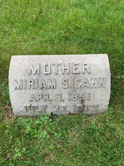 Miriam <I>Schwab</I> Cahn 