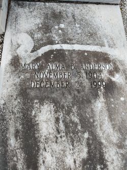 Mary Alma <I>Brunson</I> Anderson 