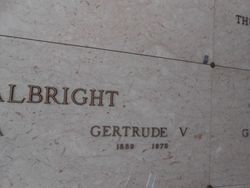Gertrude V <I>Meyers</I> Albright 