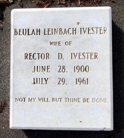 Beulah Elizabeth <I>Leinbach</I> Ivester 