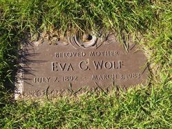 Eva Gertrude <I>Griffiths</I> Wolf 