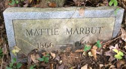 Martha Emily “Mattie” <I>Jones</I> Marbut 