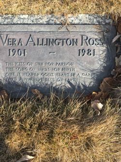 Vera <I>Allington</I> Ross 