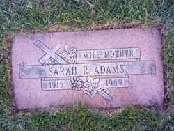 Sarah Ruth <I>Bender</I> Adams 