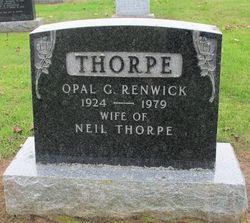 Opal Gladys <I>Renwick</I> Thorpe 