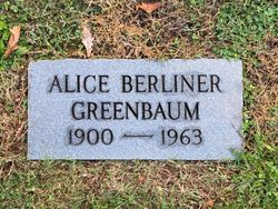 Alice Elizabeth <I>Berliner</I> Greenbaum 