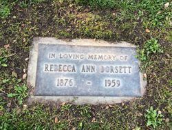 Rebecca Ann <I>Ray</I> Dorsett 