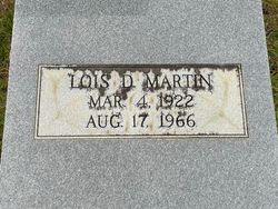 Lois <I>Darbyshire</I> Martin 