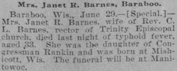 Janet <I>Rankin</I> Barnes 