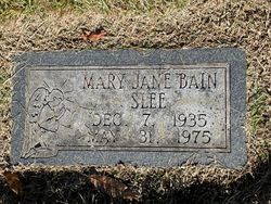 Mary Jane <I>Bain</I> Slee 