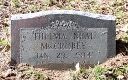 Thelma <I>Neal</I> McCrorey 