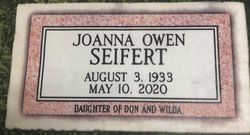 Joanna “Jo” <I>Owen</I> Seifert 