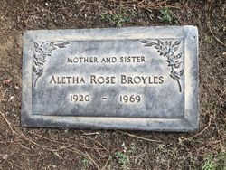 Aletha Rose <I>Thomson</I> Broyles 