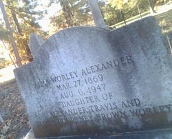 Alma A. <I>Worley</I> Alexander 