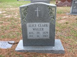 Alice <I>Jordan</I> Clark Waller 