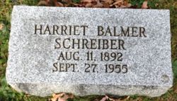 Harriet <I>Balmer</I> Schreiber 