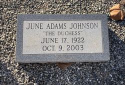 June <I>Adams</I> Johnson 