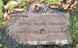 Bertha Irene <I>Printz</I> Schuyler 