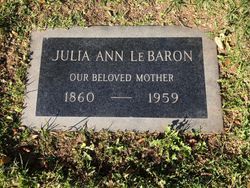 Julia Ann <I>Johnson</I> LeBaron 